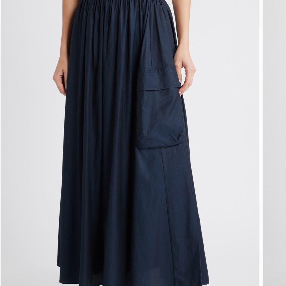 COS Dark Blue Maxi Skirt